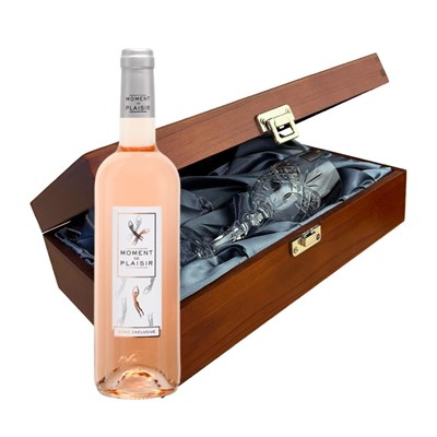 Moment de Plaisir Cinsault Rose Wine In Luxury Box With Royal Scot Wine Glass